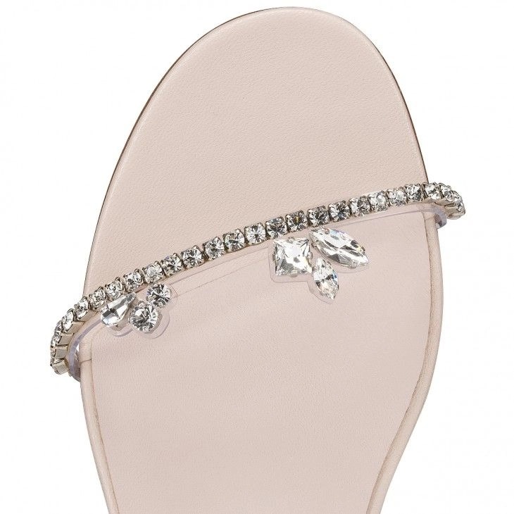 Christian Louboutin Just Queenie Mules PVC et Cuir Nappa Leche – Image 4