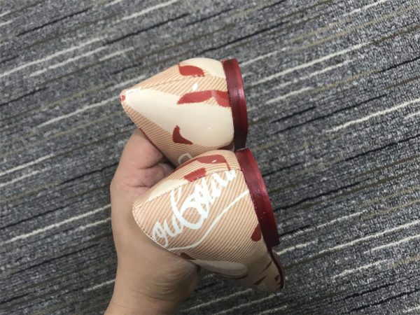 Christian Louboutin Kraft PVC Ballalla Ballerines en Cuir Beige – Image 2