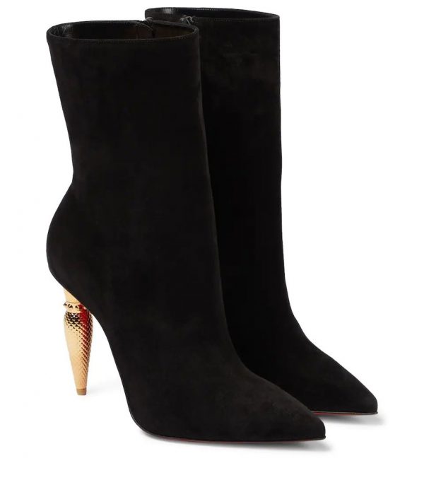 Christian Louboutin Lipbooty 100mm Bottines en Daim