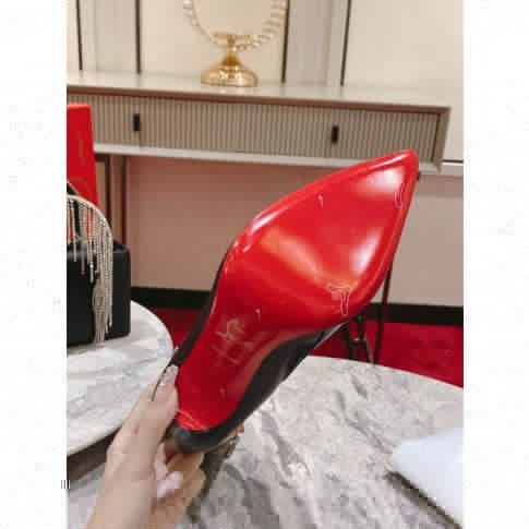 Christian Louboutin Lock Kate Bottes Hautes 100mm en Cuir de Veau Noir – Image 5