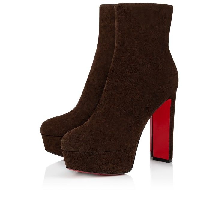 Christian Louboutin Loo Booty 130 mm Bottines Basses Veau Velours Cosme