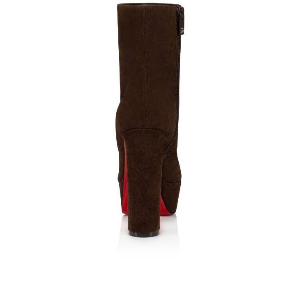 Christian Louboutin Loo Booty 130 mm Bottines Basses Veau Velours Cosme – Image 2