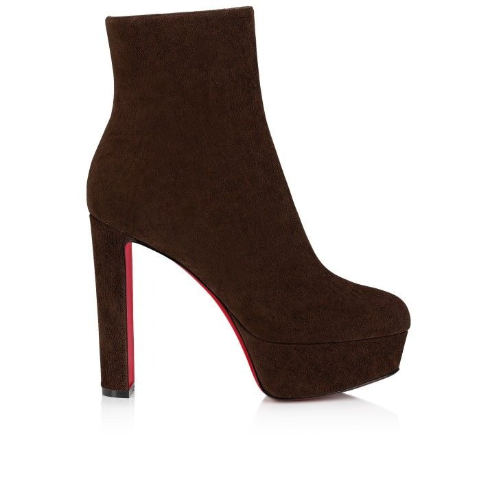 Christian Louboutin Loo Booty 130 mm Bottines Basses Veau Velours Cosme – Image 4