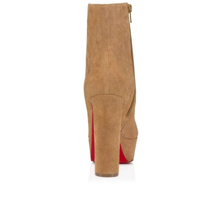Christian Louboutin Loo Booty 130 mm Bottines Basses Veau Velours Lionne – Image 3