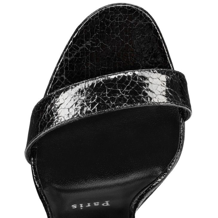 Christian Louboutin Loubi Queen Alta 150 mm sandales à brides cuir specchio étoilé noir – Image 3