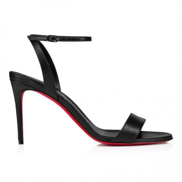 Christian Louboutin Loubigirl 85 Mm Sandales en Cuir Nappa Noir – Image 2
