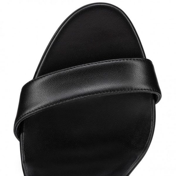 Christian Louboutin Loubigirl 85 Mm Sandales en Cuir Nappa Noir – Image 4