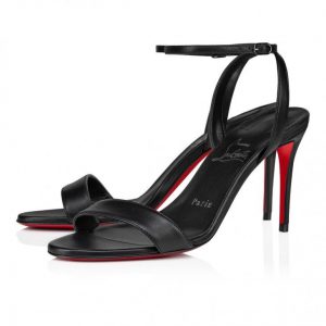 Christian Louboutin Loubigirl 85 Mm Sandales en Cuir Nappa Noir