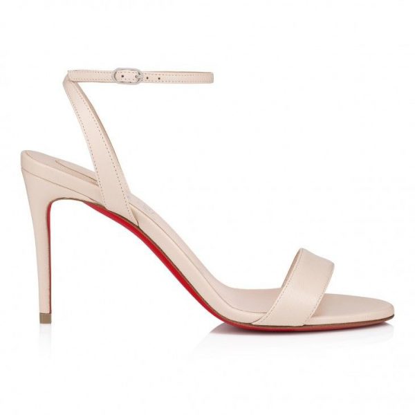Sandales Christian Louboutin Loubigirl 85 mm en cuir nappa lait – Image 2