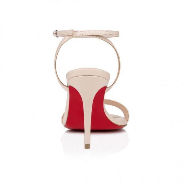 Sandales Christian Louboutin Loubigirl 85 mm en cuir nappa lait – Image 3