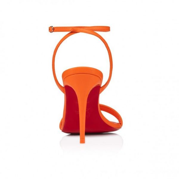 Christian Louboutin Loubigirl 85 Mm Sandales en Cuir Nappa Vitamine – Image 3