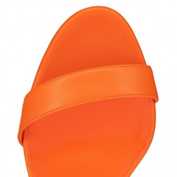 Christian Louboutin Loubigirl 85 Mm Sandales en Cuir Nappa Vitamine – Image 4