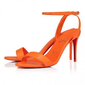 Christian Louboutin Loubigirl 85 Mm Sandales en Cuir Nappa Vitamine