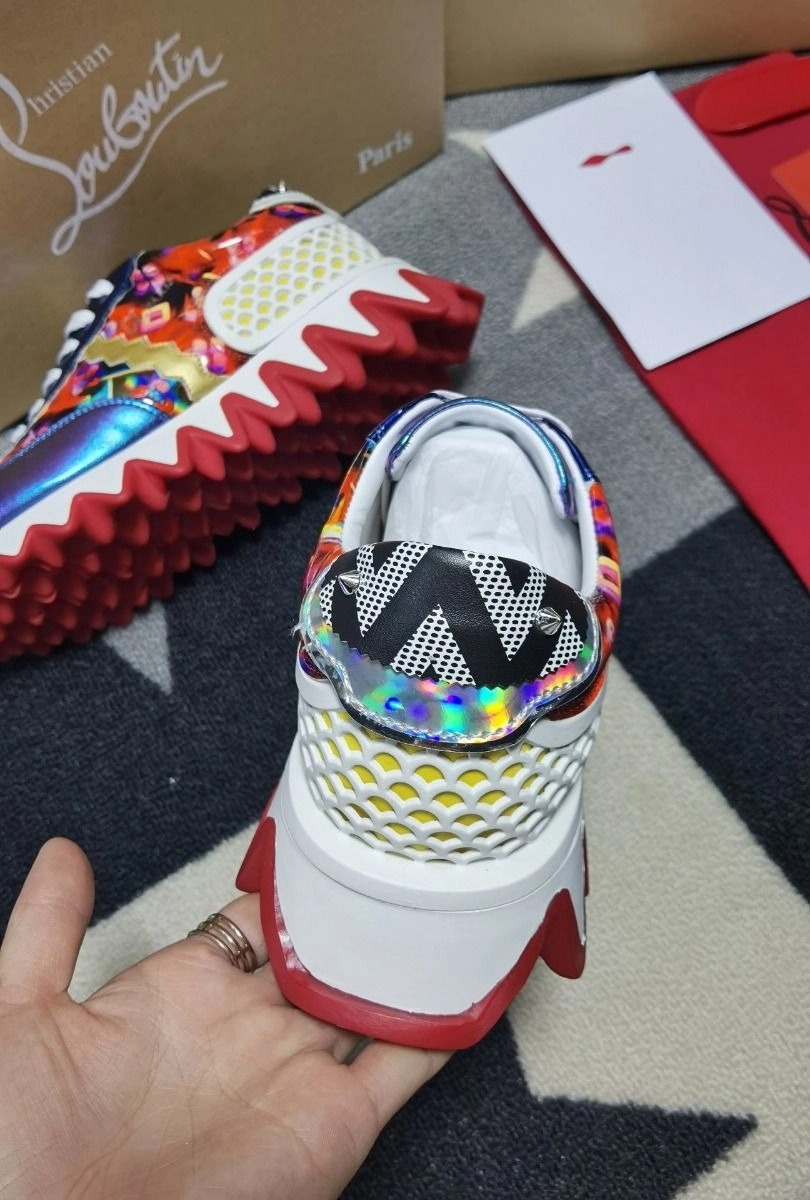 Christian Louboutin Baskets Plates Femme Loubishark Donna Imprimé mixte Multicolore – Image 2