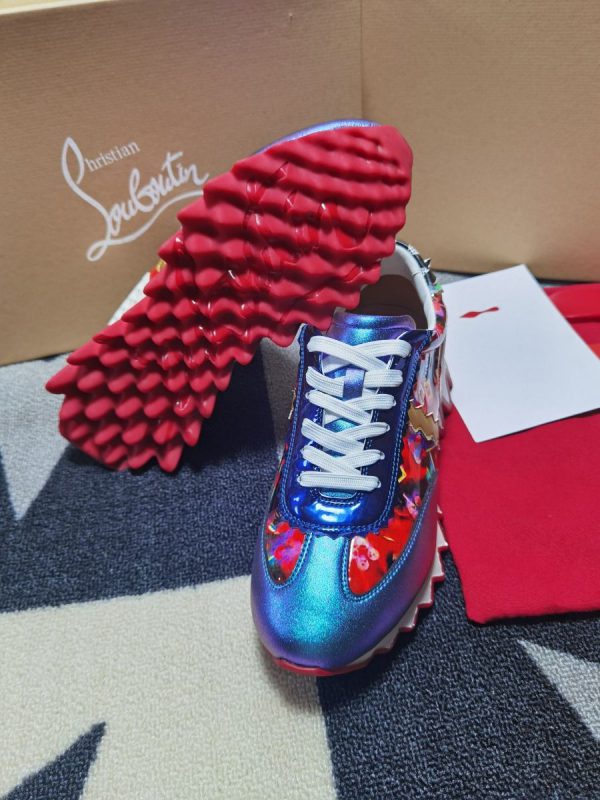 Christian Louboutin Baskets Plates Femme Loubishark Donna Imprimé mixte Multicolore – Image 4