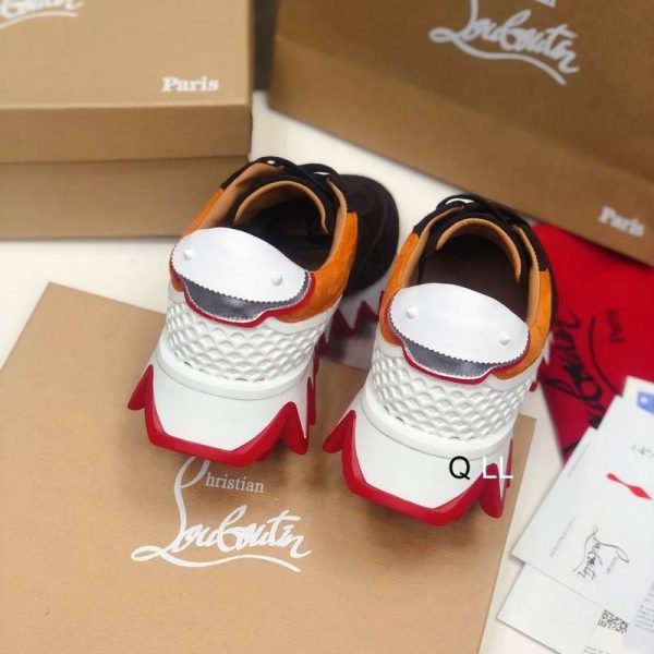 Christian Louboutin Baskets Femme Loubishark Cuir suédé Multicolore – Image 4