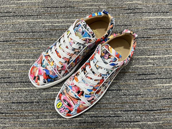 Christian Louboutin Baskets Femme Louis Junior Orlato Oh Xtian Cuir de veau Multi – Image 3