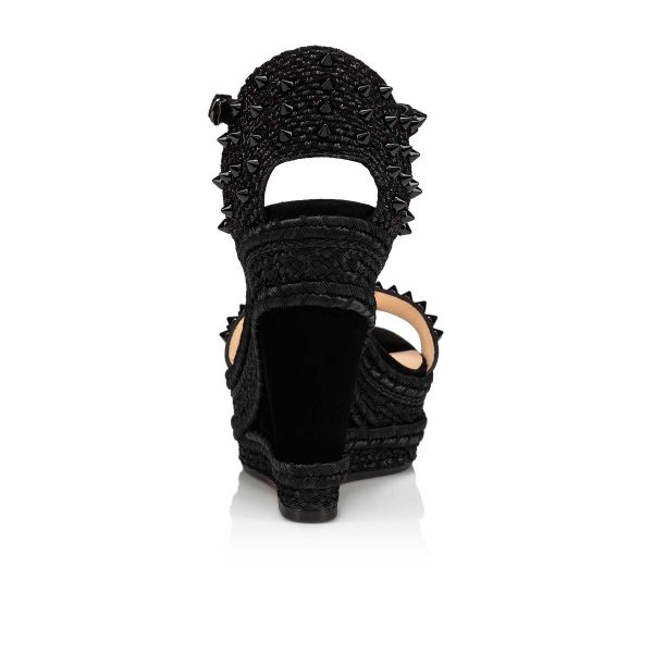 Christian Louboutin Madmonica Sandales 120mm Veau Velours Daim Noir – Image 2