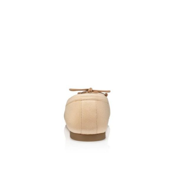 Christian Louboutin Mamadrague Ballerines en Satin Crêpe Blush – Image 2