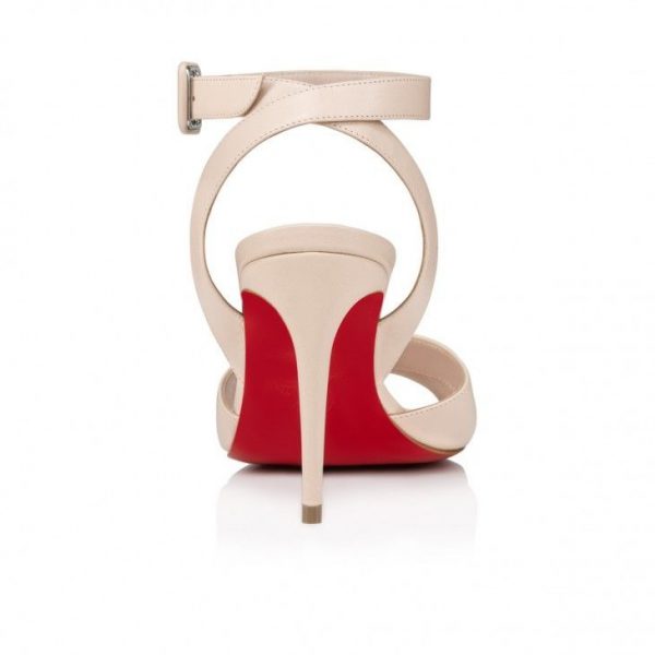 Christian Louboutin Mariza 85 Mm Sandales en Cuir Nappa Leche – Image 3