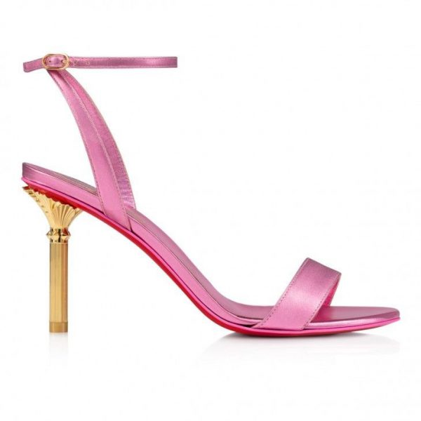 Christian Louboutin Mascasandal 85 Mm Sandales en Cuir Iridescent Glam – Image 2