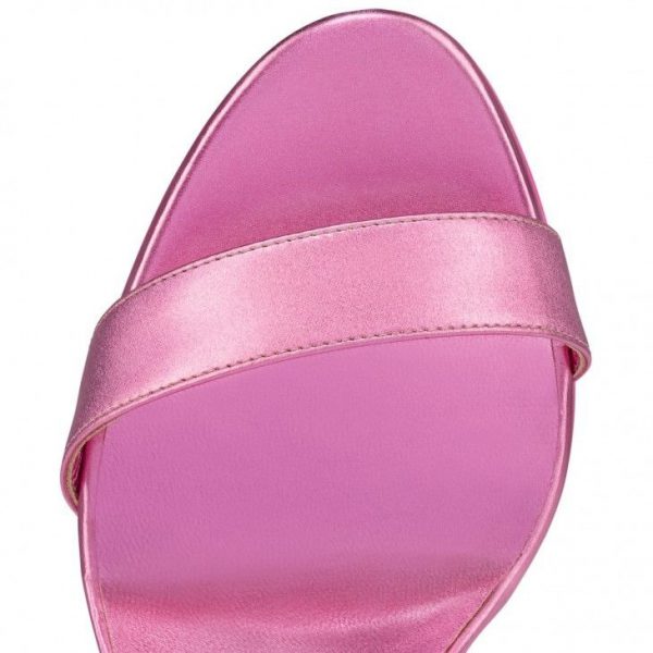 Christian Louboutin Mascasandal 85 Mm Sandales en Cuir Iridescent Glam – Image 4