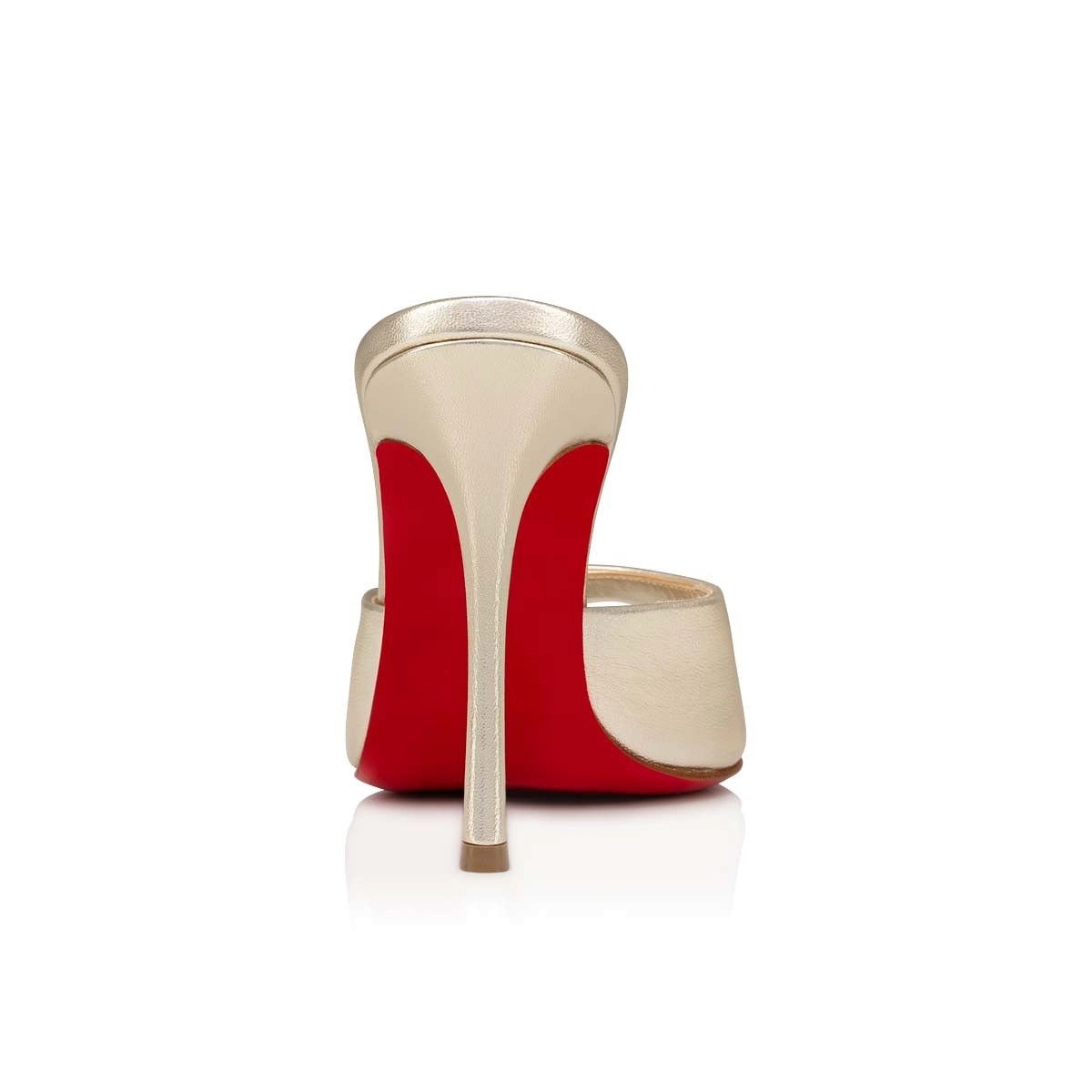 Christian Louboutin Me Dolly 100 mm Mules Cuir Specchio Sahara – Image 4