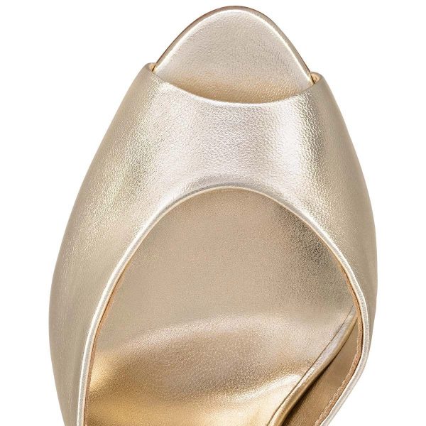 Christian Louboutin Me Dolly 100 mm Mules Cuir Specchio Sahara – Image 2