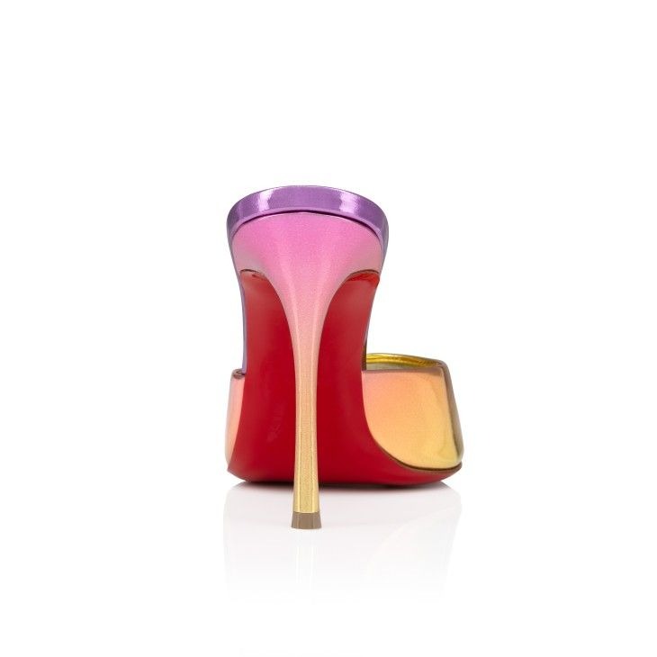 Christian Louboutin Mules Me Dolly 100 mm thongs en cuir specchio boreal multicolore – Image 3