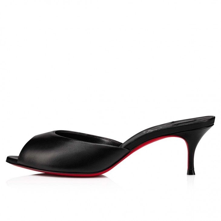 Christian Louboutin Me Dolly 55 mm Mules Cuir Nappa Noir – Image 2