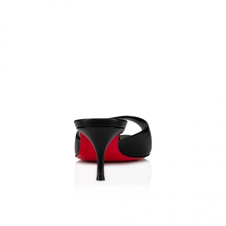 Christian Louboutin Me Dolly 55 mm Mules Cuir Nappa Noir – Image 3