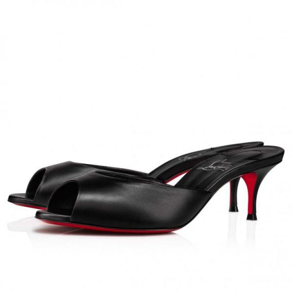 Christian Louboutin Me Dolly 55 mm Mules Cuir Nappa Noir