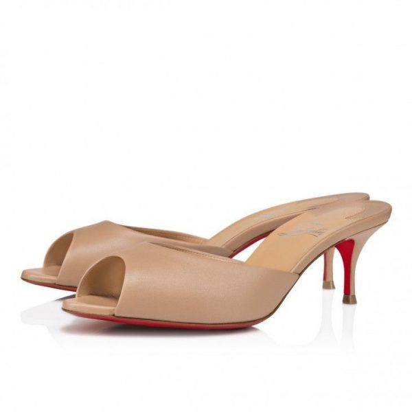 Christian Louboutin Me Dolly 55 mm Mules Cuir Nappa Blush