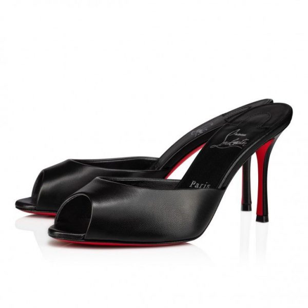 Christian Louboutin Me Dolly 85 mm Mules Cuir Nappa Noir