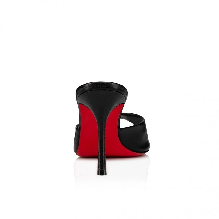 Christian Louboutin Me Dolly 85 mm Mules Cuir Nappa Noir – Image 3