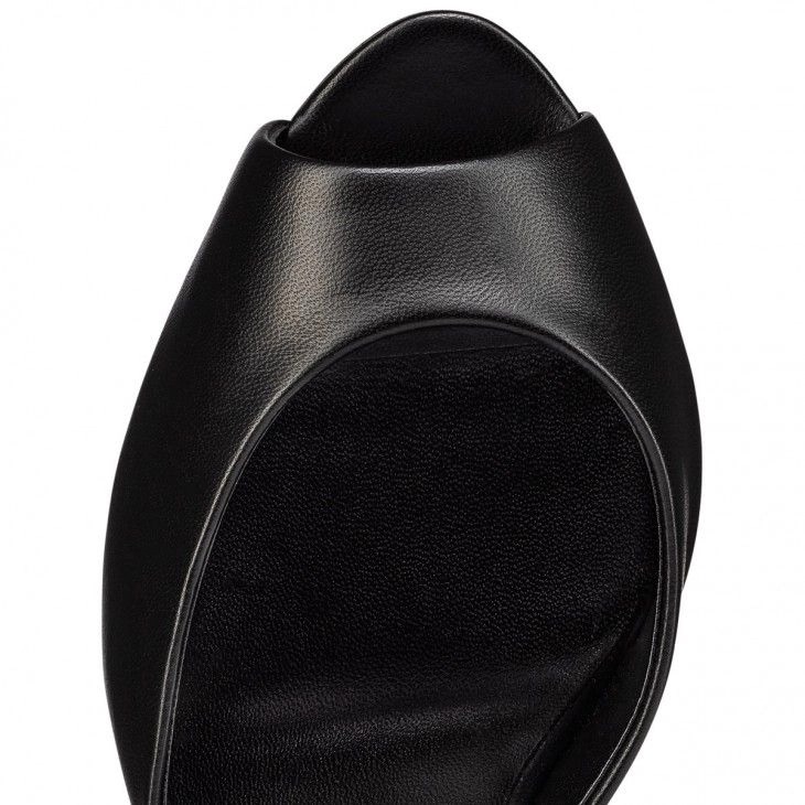 Christian Louboutin Me Dolly 85 mm Mules Cuir Nappa Noir – Image 4