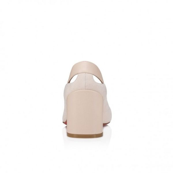 Christian Louboutin Miss Duvette escarpins 55 mm en cuir nappa couleur lait – Image 3