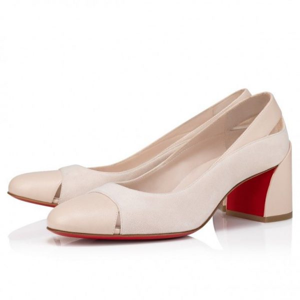 Christian Louboutin Miss Duvette escarpins 55 mm en cuir nappa couleur lait