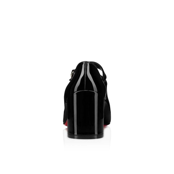 Christian Louboutin Miss Jane escarpins 55 mm en cuir de veau verni noir – Image 3