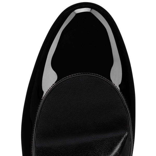 Christian Louboutin Miss Jane escarpins 55 mm en cuir de veau verni noir – Image 4