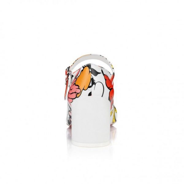 Christian Louboutin Miss Jane Mary Janes 55 mm en cuir nappa imprimé fleuri Shun Sudo multicolore – Image 4