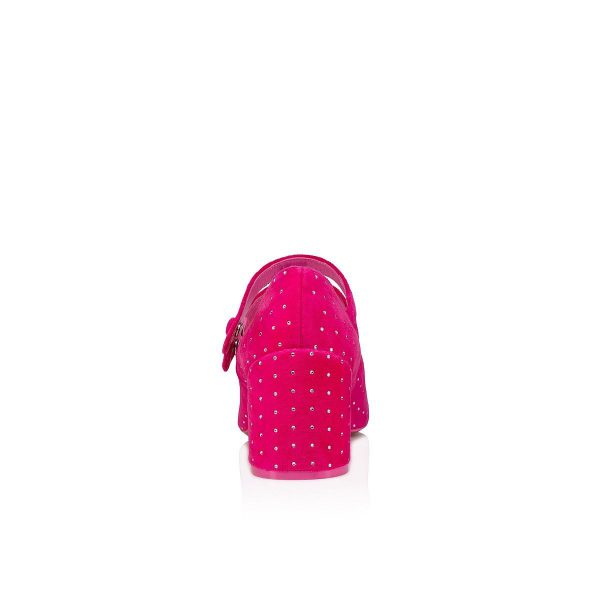 Christian Louboutin Miss Jane Plum Strass 55 mm en Glam – Image 3