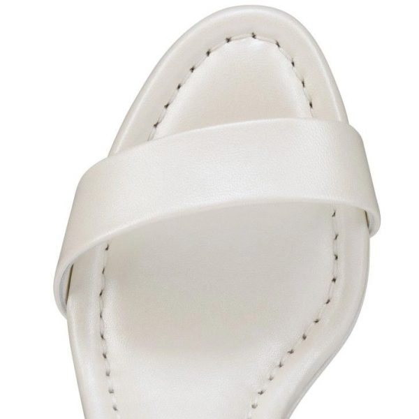 Christian Louboutin Miss Jane Sandale 85 Mm Sandales Nappa Pétillante Cuir Bianco – Image 2