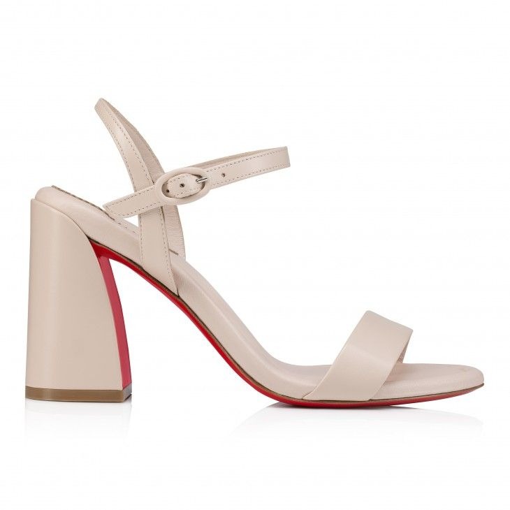 Sandales Christian Louboutin Miss Jane 85 mm en cuir nappa lait – Image 2