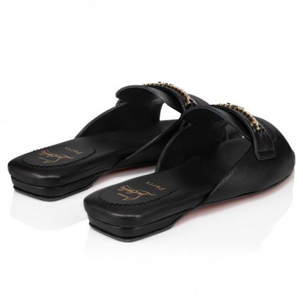 Christian Louboutin Miss MJ Mule Mules Cuir Nappa Noir – Image 3