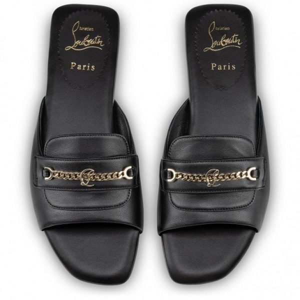 Christian Louboutin Miss MJ Mule Mules Cuir Nappa Noir – Image 4