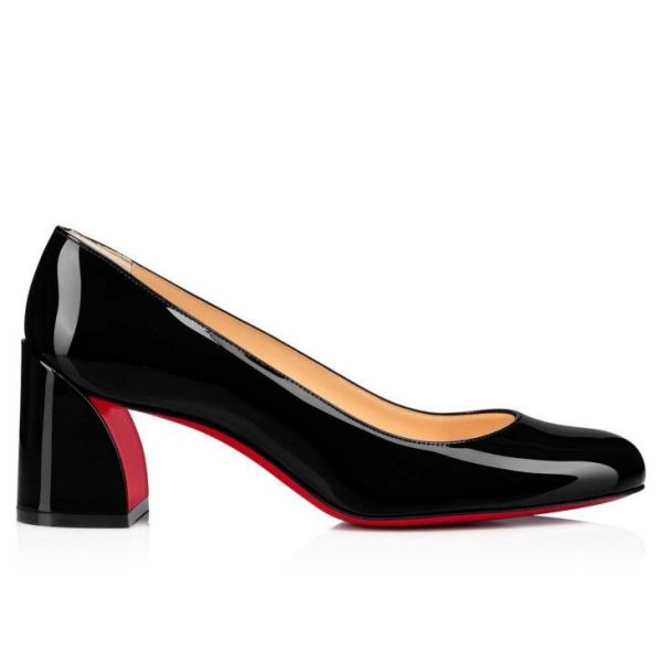 Christian Louboutin Miss Sab escarpins 55 mm en cuir de veau verni noir – Image 2
