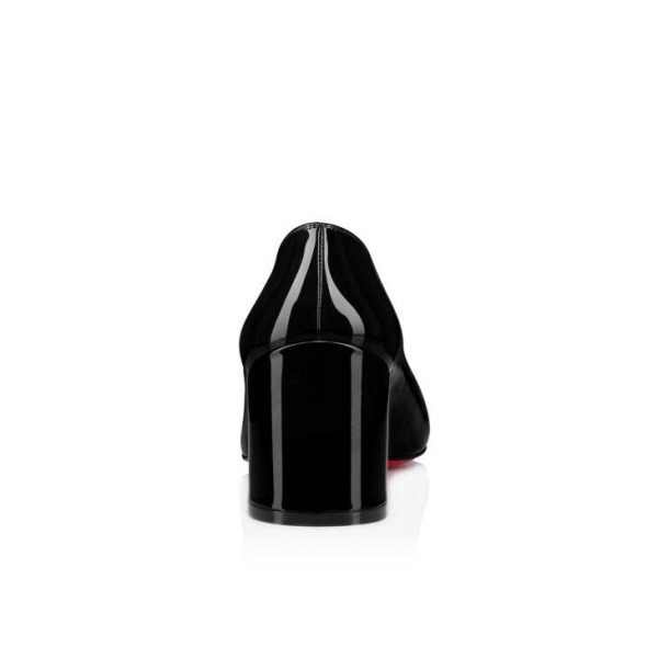 Christian Louboutin Miss Sab escarpins 55 mm en cuir de veau verni noir – Image 3