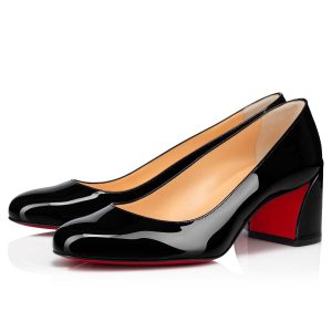 Christian Louboutin Miss Sab escarpins 55 mm en cuir de veau verni noir