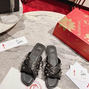 Christian Louboutin Miss Spika Club Mules Cuir Nappa Noir